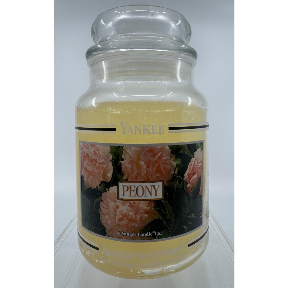 Yankee Candle 22 oz Black Band PEONY - HTF
